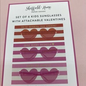 Set of 6 kids party glasses